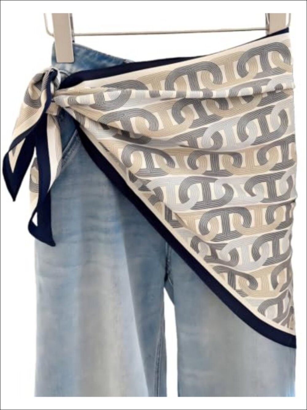Polyester Satin Triangle Scarf Belt Women's Neck Wrap Shawl